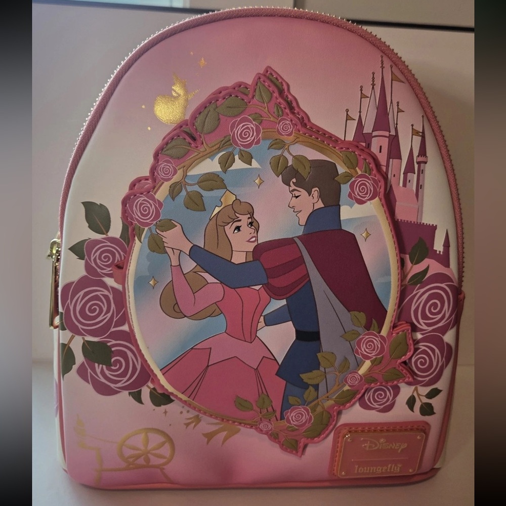 Loungefly Disney Sleeping Beauty Mini Backpack Pink Aurora Roses 2026